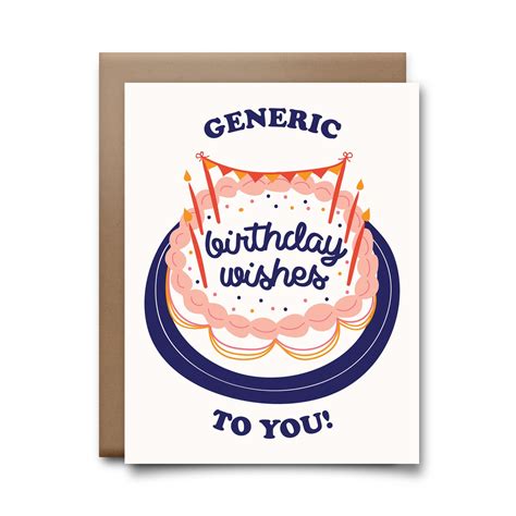 Generic Birthday Wishes To You Greeting Card Happy Birthday Etsy