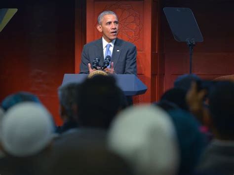 At Baltimore Mosque Obama Condemns Anti Muslim Bigotry