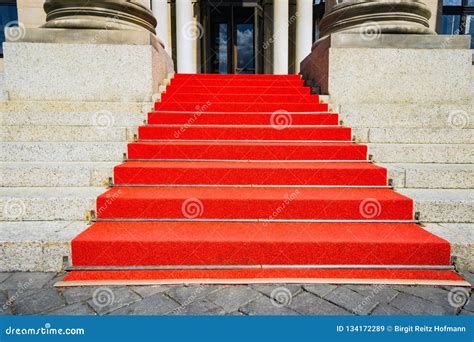 Stairs With Red Carpet Stock Image Image Of Summer 134172289