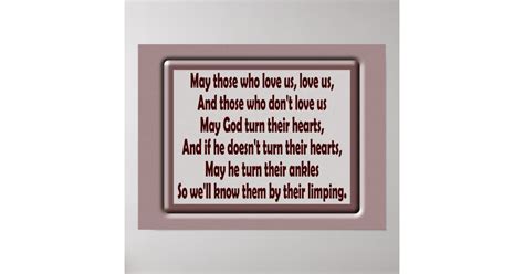May Those Who Love Us Art Poster Zazzle
