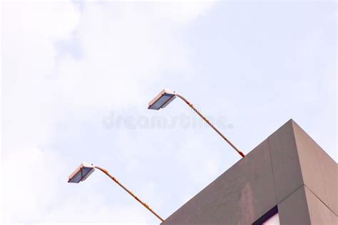 Lamp Led Street Led Lighting Pole On Buildingshow Light To Road