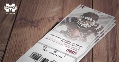 Mississippi State Football Season Tickets On Behance