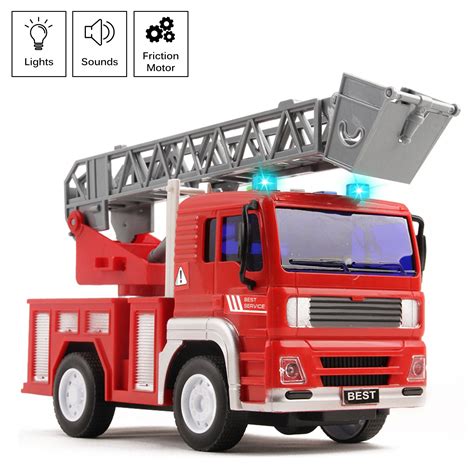 Fire Truck Rescue With Lights And Sounds 125 Extending Ladder 360