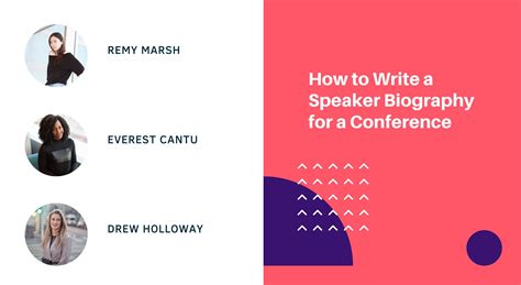 How To Write A Speaker Biography For A Conference