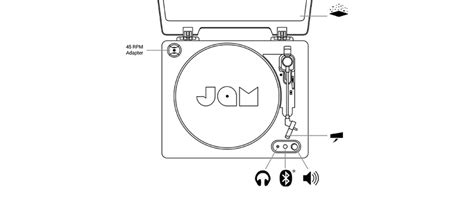 Spun Out Bluetooth Turntable Jam Audio