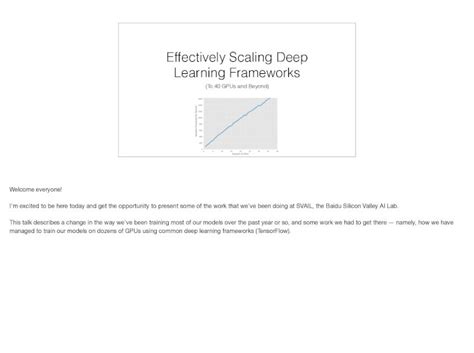 Pdf Effectively Scaling Deep Learning Frameworks · Effectively