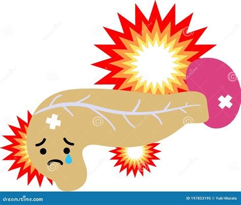Illustration Of A Cute Pancreas And Spleen Stock Vector Illustration