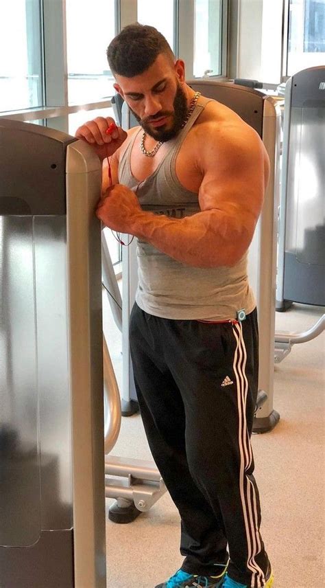 Gym Lockers Bigger Arms Arab Men Manliness Alpha Male Muscle Men