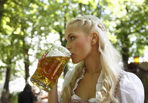 a pretty german girl celebrating oktoberfest r pics