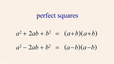 Algebra 72 Solving Perfect Square Quadratic Equations Youtube