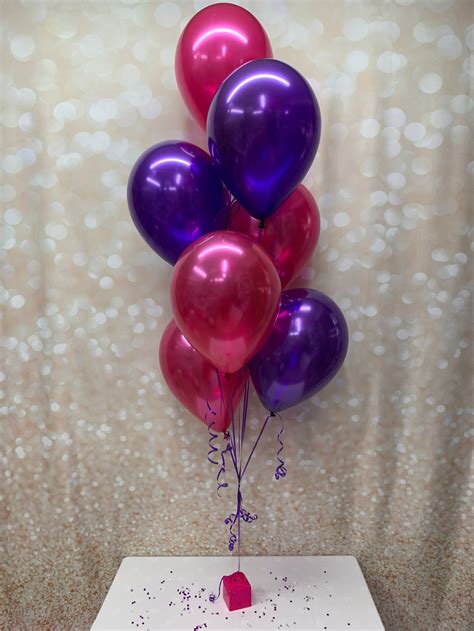 Helium Balloon Cluster of 7 Latex Balloon Bouquet Decorations By Enchanted Balloons Bristol