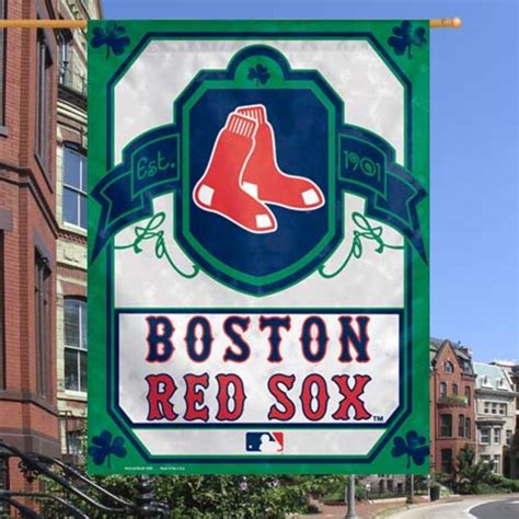Boston Red Sox 27 X 37 Irish Vertical Banner Flag