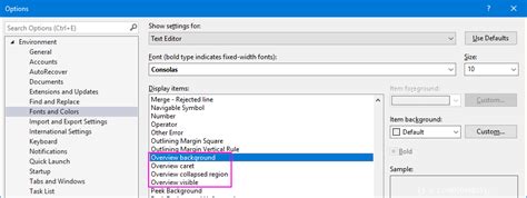 Visual Studio How To Change The Color Of The Scrollbar In Map Mode
