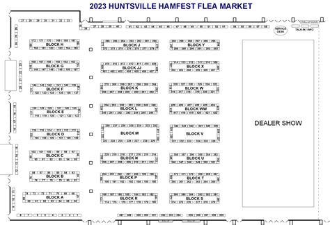 Flea Market Layout Huntsville Hamfest