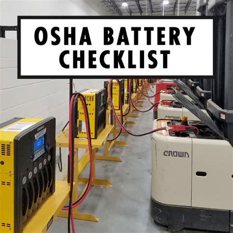 OSHA Forklift Battery Compliance Tips