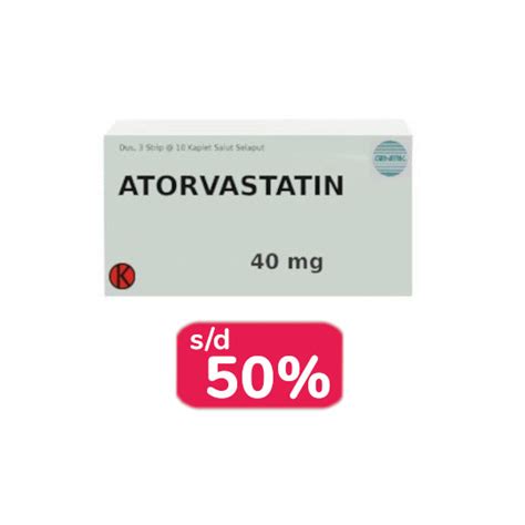 Atorvastatin 40 Mg 30 Tablet Obat Rutin Kegunaan Efek Samping