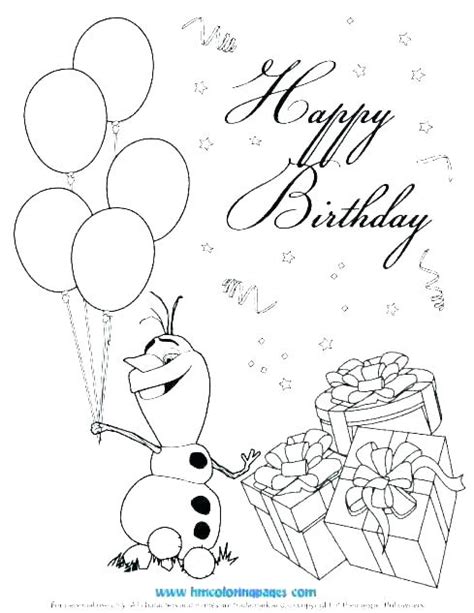 Happy Birthday Card Printable Coloring Pages At GetColorings Com Free