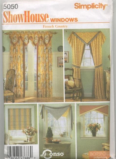 Showhouse French Country Window Treatments Pattern Simplicity