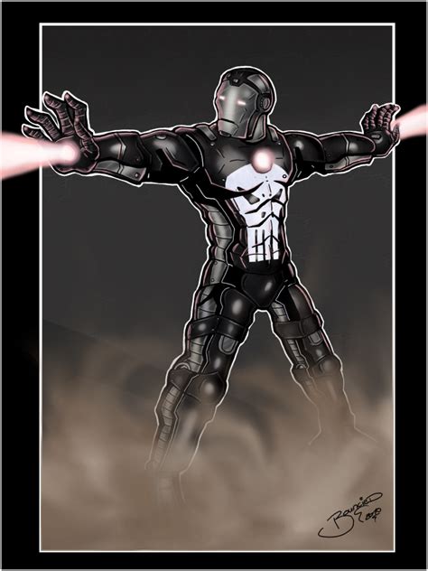 Iron Man Iron Punisher Variant By Bouncied On Deviantart