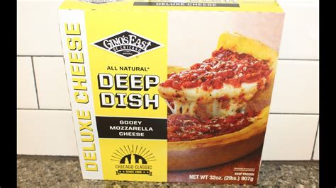 Ginos East Of Chicago Deluxe Cheese Deep Dish Pizza Review Youtube