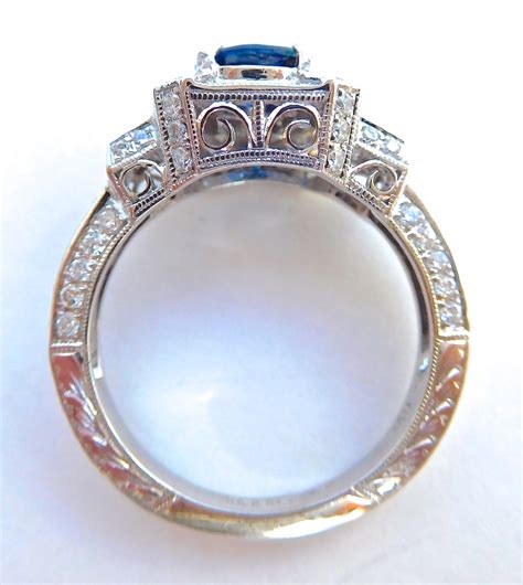 Vintage Blue Sapphire Engagement Rings Vintage Style Sapphire Ring
