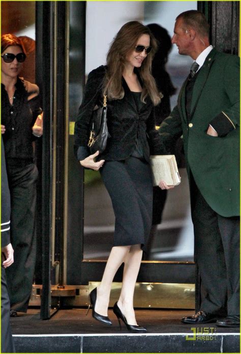 Pale And Pin Thin Angelina Jolie Reveals Her Sinewy Legs In A Pencil Skirt Artofit