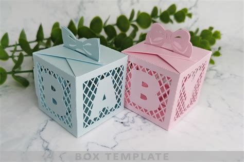 Baby Shower Favor Boxes Templates 1039920 Svgs Design Bundles