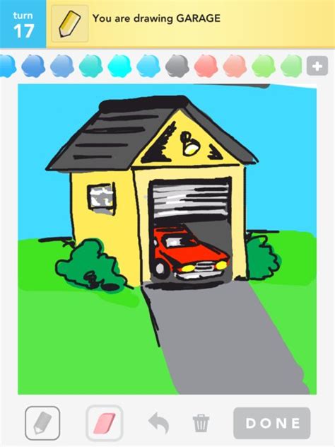 Draw a large rectangle and divide it into two parts by a vertical line. Garage Drawings - How to Draw Garage in Draw Something ...