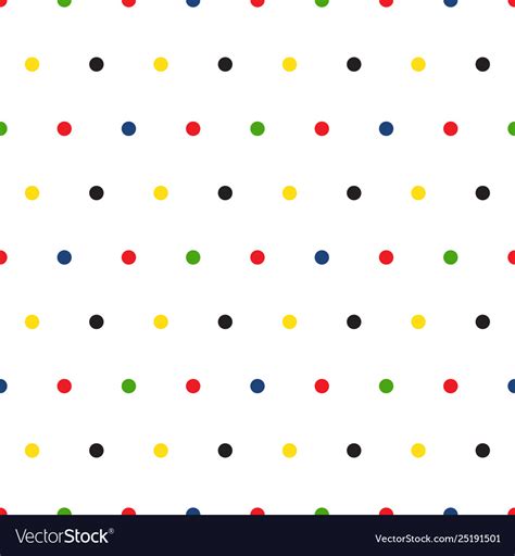Rainbow Polka Dots On White Background Royalty Free Vector