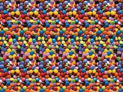 To view watch on full screen and un focus your eyes till you see the image. STEREO ART: MORE VISUAL 3D PUZZLES