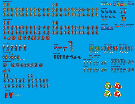 Smbx Zelda Ii Enemies Sprite Sheet By Legend Tony980 On Deviantart