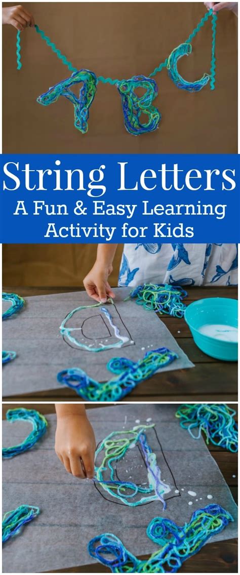 String Letters - An Alphabet Craft with Game Ideas for Kids
