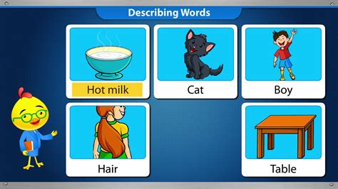 Build a vocabulary of high frequency words to describe people. CBSE 1 English Grammar Adjectives Describing Words - YouTube