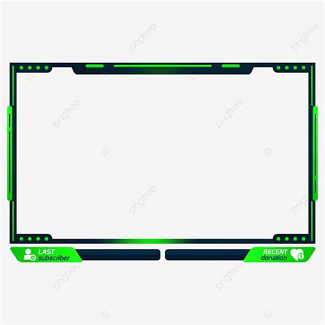 Green Black Twitch Screen Overlay Face Design Streaming Twitch Png
