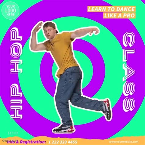 Hip Hop Dance Classes Ad Template Postermywall