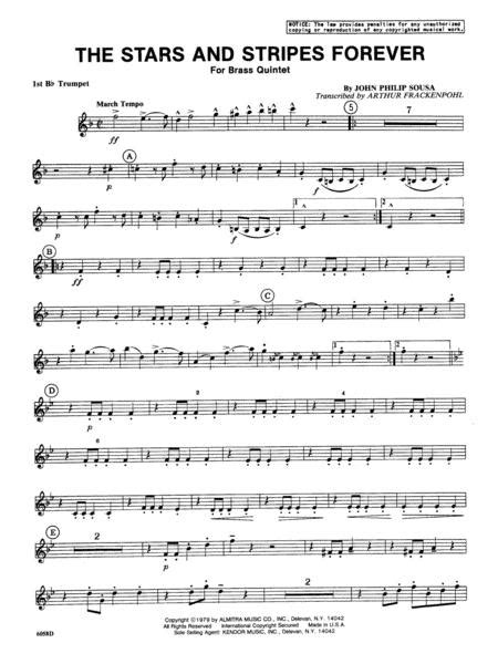 stars and stripes forever the by john philip sousa 1854 1932 digital sheet music for
