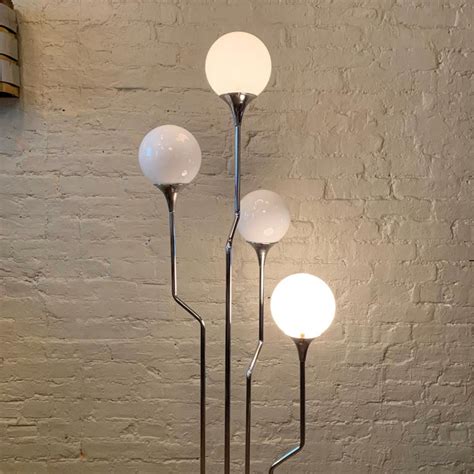 Mid Century Modern Cascading Multi Bulb Chrome Floor Lamp At 1stdibs