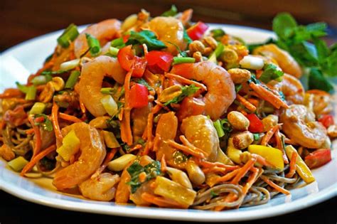 Make it a side dish as. Thai Shrimp Salad with Buckwheat Noodles - keviniscooking.com