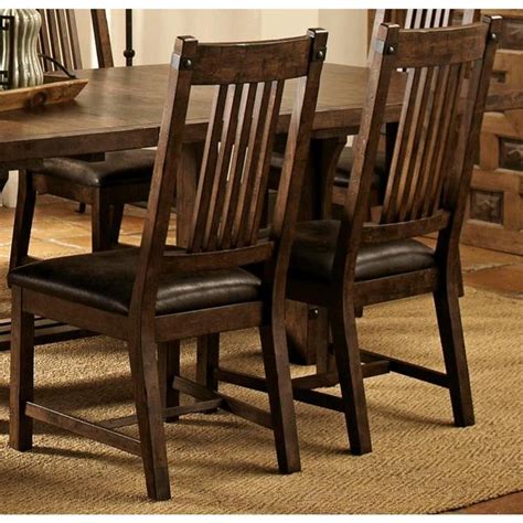 This table will be our everyday table and i can't return it (purchased from outlet). Rimon Solid Wood Mission Style Rustic Dining Chairs (Set ...
