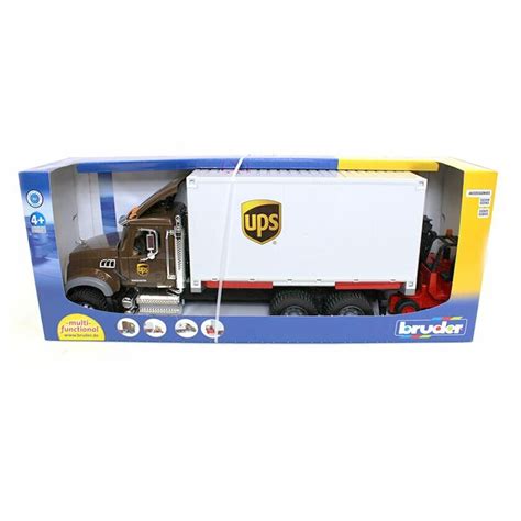 Bruder 02828 Mack Granite Ups Logistics Truck With Forklift 116