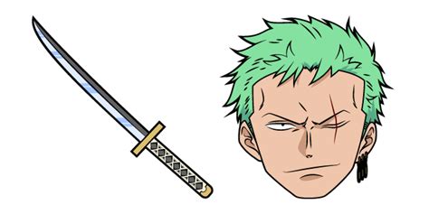 One Piece Roronoa Zoro And Sword Cursor Custom Cursor