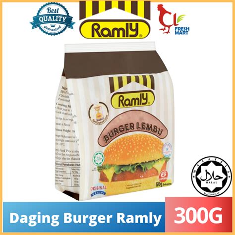 Maybe you would like to learn more about one of these? Original Daging Burger Ramly (300g) 50g/6pcs | Shopee Malaysia
