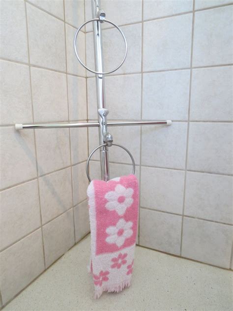 Tension Rod Towel Rack Countertop Towel Rack Powder Room