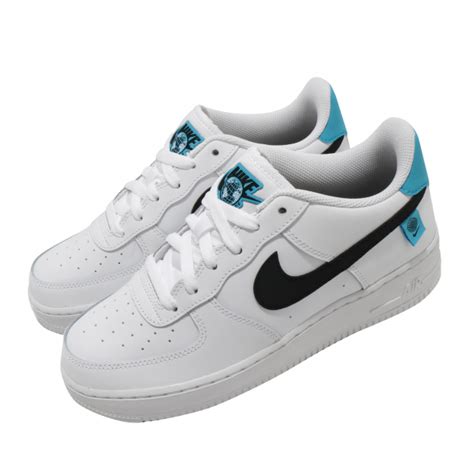 Nike Air Force 1 Low Gs Worldwide White Black Blue Fury Cn8533100