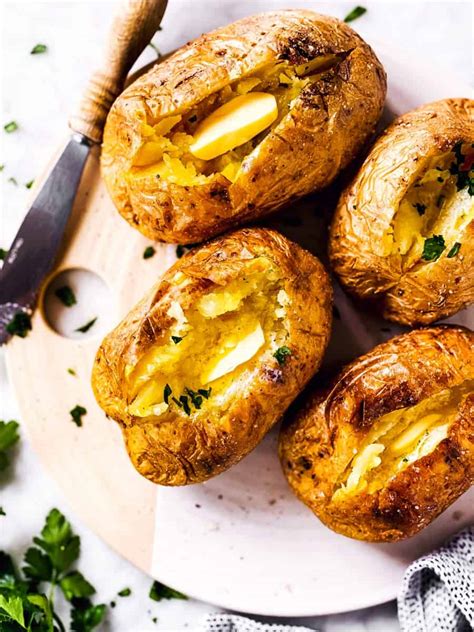 Air Fryer Baked Potatoes Recipe Savory Nothings