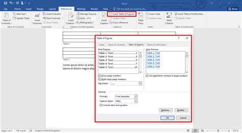How To Insert A Table Of Figures In Word In A Few Simple Steps Ionos