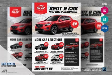 15 Free Car Rental Flyer Template Psd Download Graphic Cloud