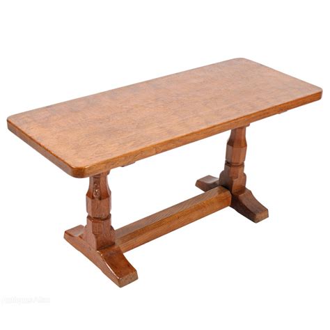 We have contemporary and traditional solid oak coffee tables at discounted prices today. Antiques Atlas - Mouseman Oak Coffee Table