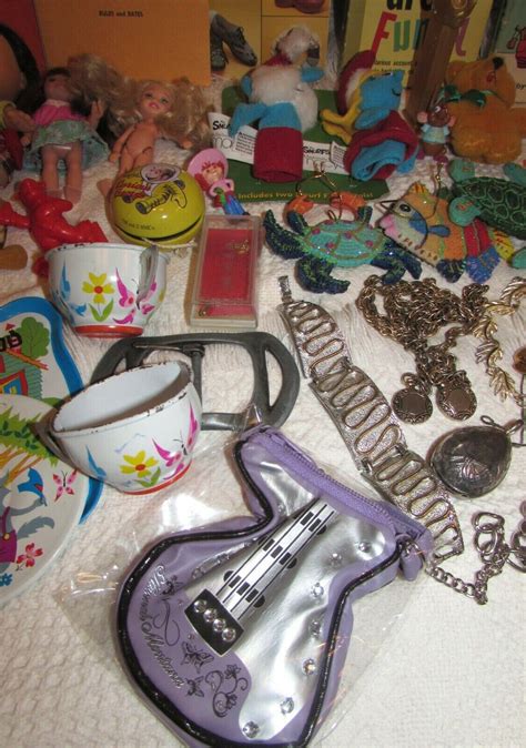 Vintage Junk Drawer Lot Of Jewelry Toys Dolls Books Pez Etsy