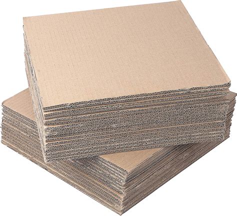 Keileoho 30 Packs 12 X 12 Inch Corrugated Cardboard Sheets 14 5